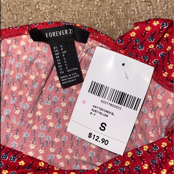 Forever 21 Knit Rust Red Crop Top - Picture 5 of 5